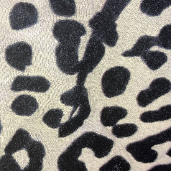 FREE PEOPLE Day Dreamer Rolling Stones Flocked Leopard Tongue Tee Womens Medium - Picture 5 of 11